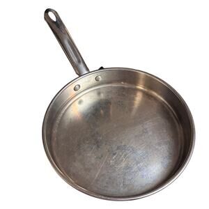 Martha Stewart Heavy Duty Stainless Steel 10” Fry Pan Thick Bottom Straight Side